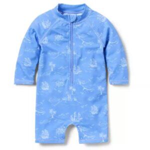 Janie & Jack - Blue Toile Rashguard (One Piece)